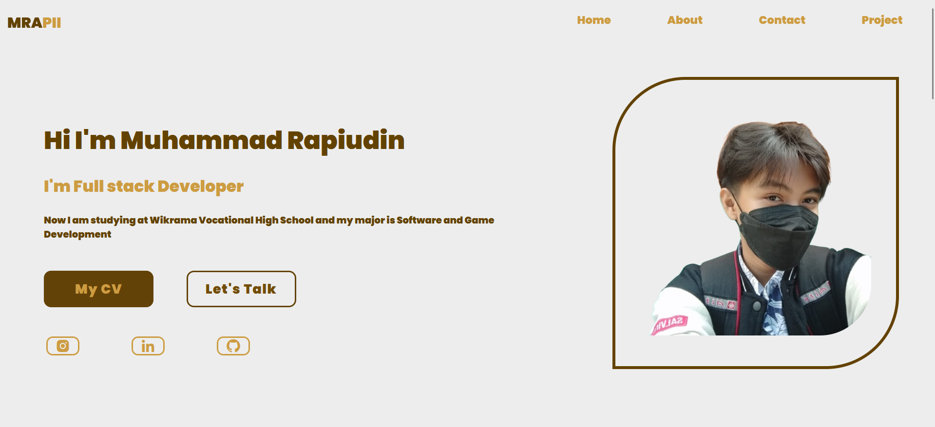Personal Website Old